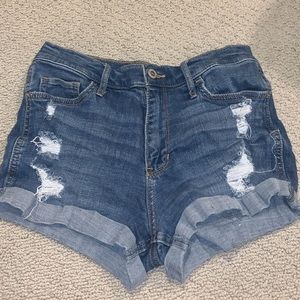 hollister high rise short short advanced stretch